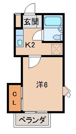 メゾンフェリス栄谷の物件間取画像